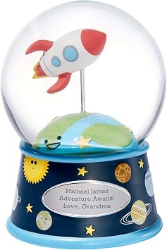 Things Remembered Engraved Engraved Outer Space Musical Snow Globe Free Customization