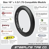 Vista 3 de Tubo interior prémium a prueba de explosiones de 16 pulgadas x 1.5/1.75 para cochecitos BOB Revolution SE/Flex/Pro/Sport Utility/Ironman