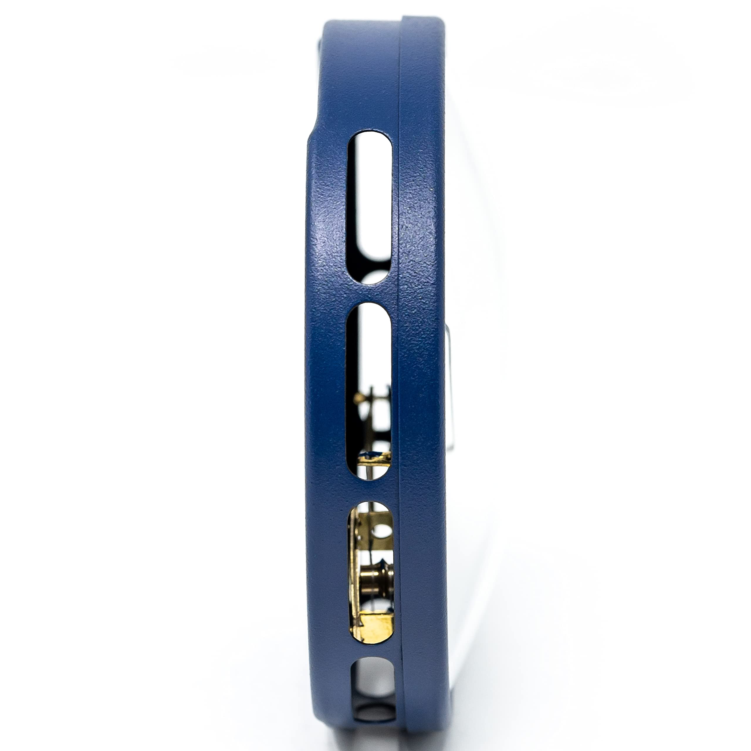 Fischer 142.48 - Raum-Klimamesser - 100mm Synthetic-Hygrometer und Bimetall-Thermometer Made in Germany - Edelstahl blau