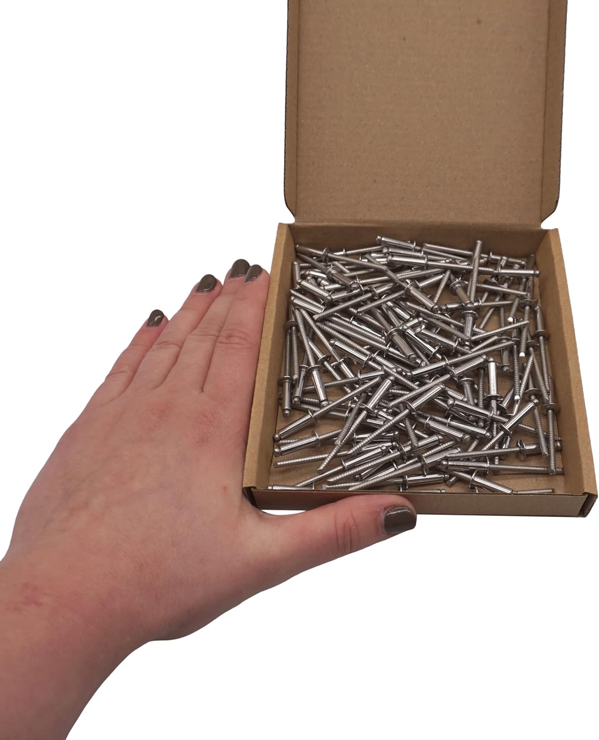 (Pack of 100 pcs) Stainless Steel Blind Rivets 4.0 x 14 mm, Dome Head, Pop Rivets, DIN 7337, A2 Rivet, Grooved Mandrel (100 - Image 5