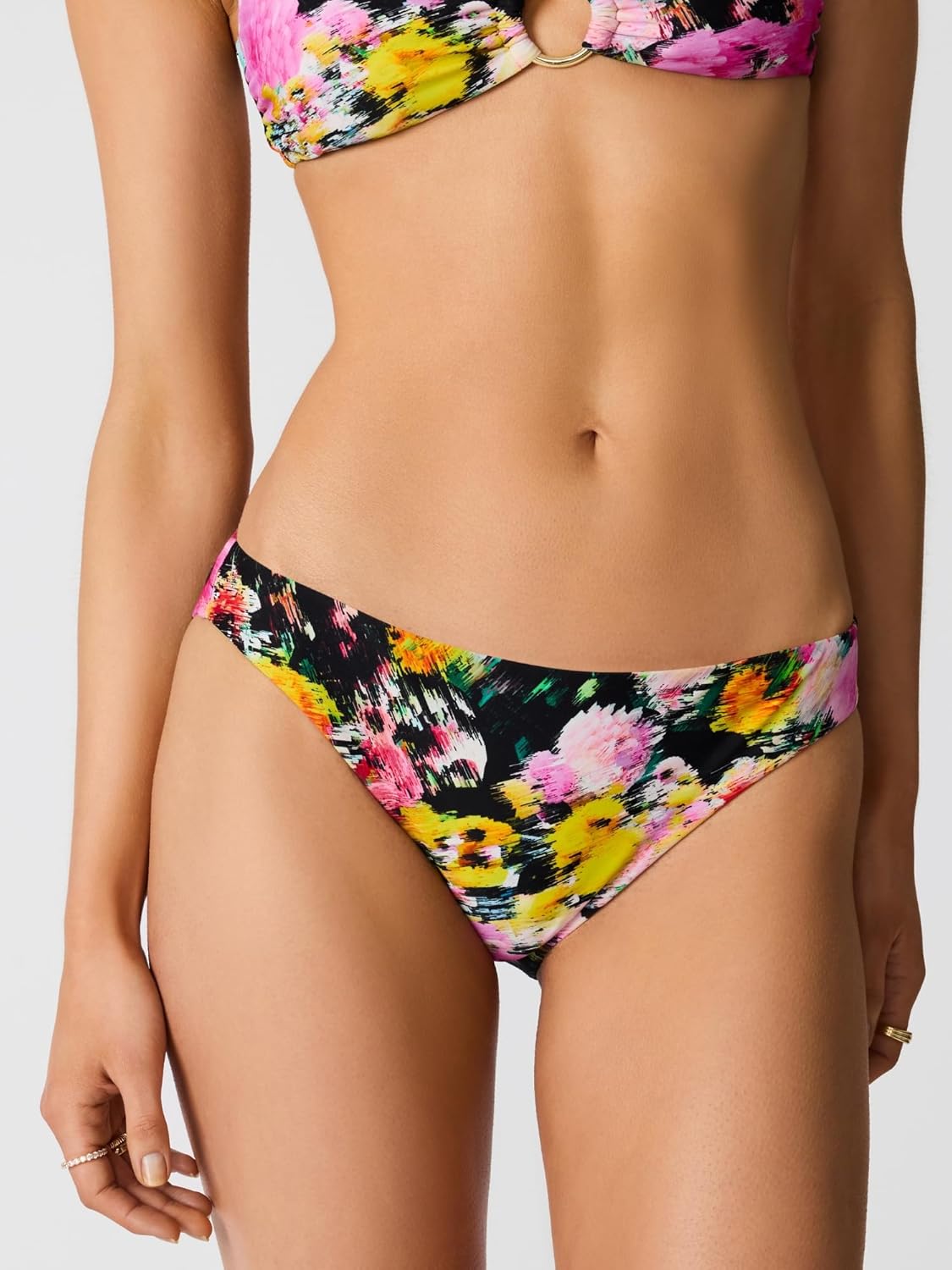 Steve Madden Women's Basic Full Coverage Hipster Swim Bottom