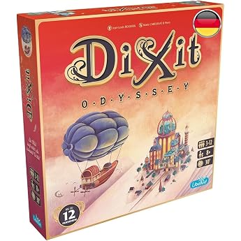Asmodee Dixit Odyssey Edition 2024 German Version Basic Game A Picture Says More Than a Thousand Words Creative Family Game for 3-12 Players from 8 Years with 30 Minutes Playing Time