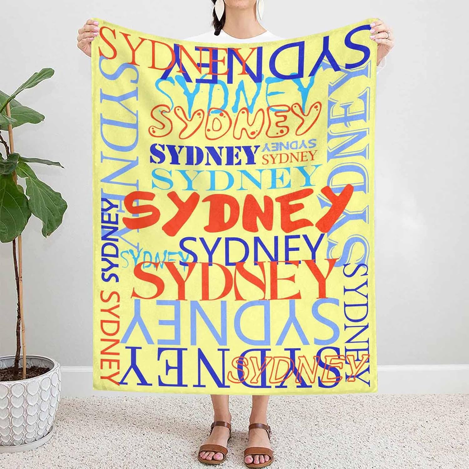 Artsadd Personalized Blanket for Kids Personalized Name Blanket Custom Throw Blanket with Name for Adult Funny Bed Blanket for Birthday Memorial Day Valentine's Day Gift 40x50
