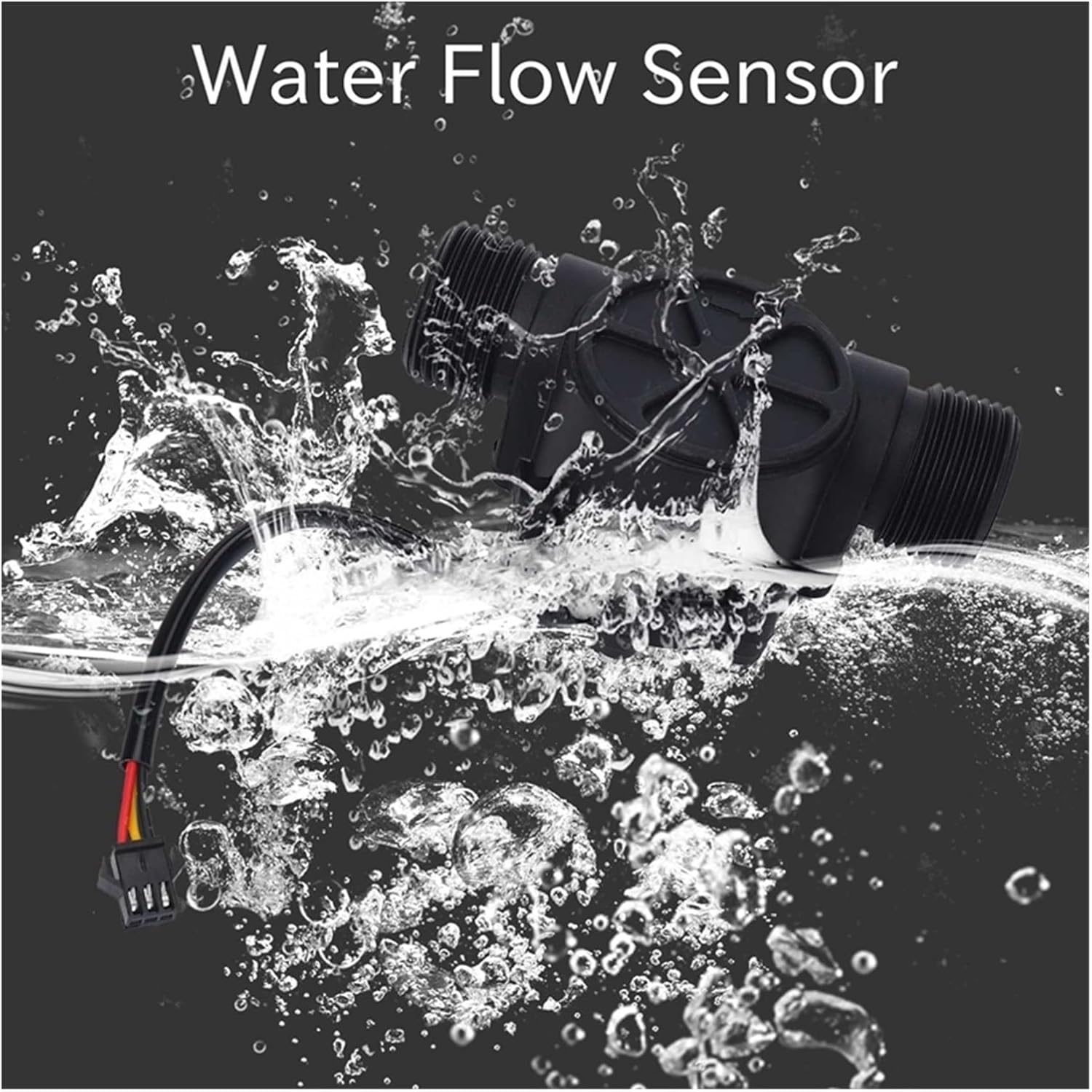 Water Meter,Sprayer Water Meter 1pcs Water Flow Sensor DN25 DC3.5-24V 1 Inch 2-100L/Min Flowmeter Heat Pump Water Heater Flow Meter Switch Counter