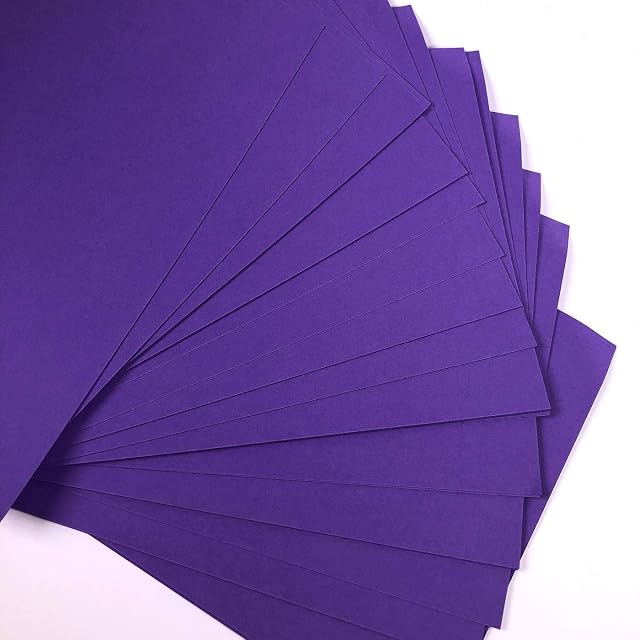 A4 Purple Card 25 Sheets Violet Craft Card 160gsm A4 Coloured Printer Card