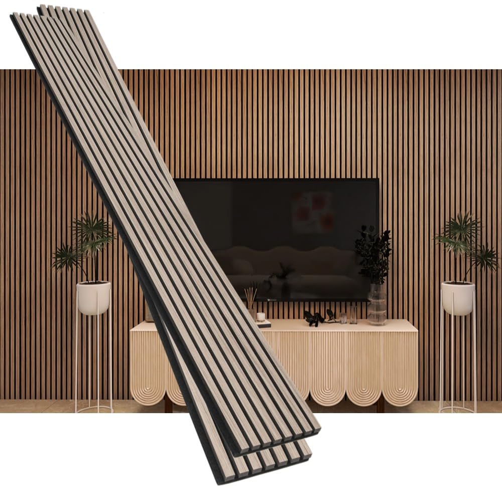 3d Wood Slat Wall Acoustic Panels Sound Absorbing Soundproof Wall ...