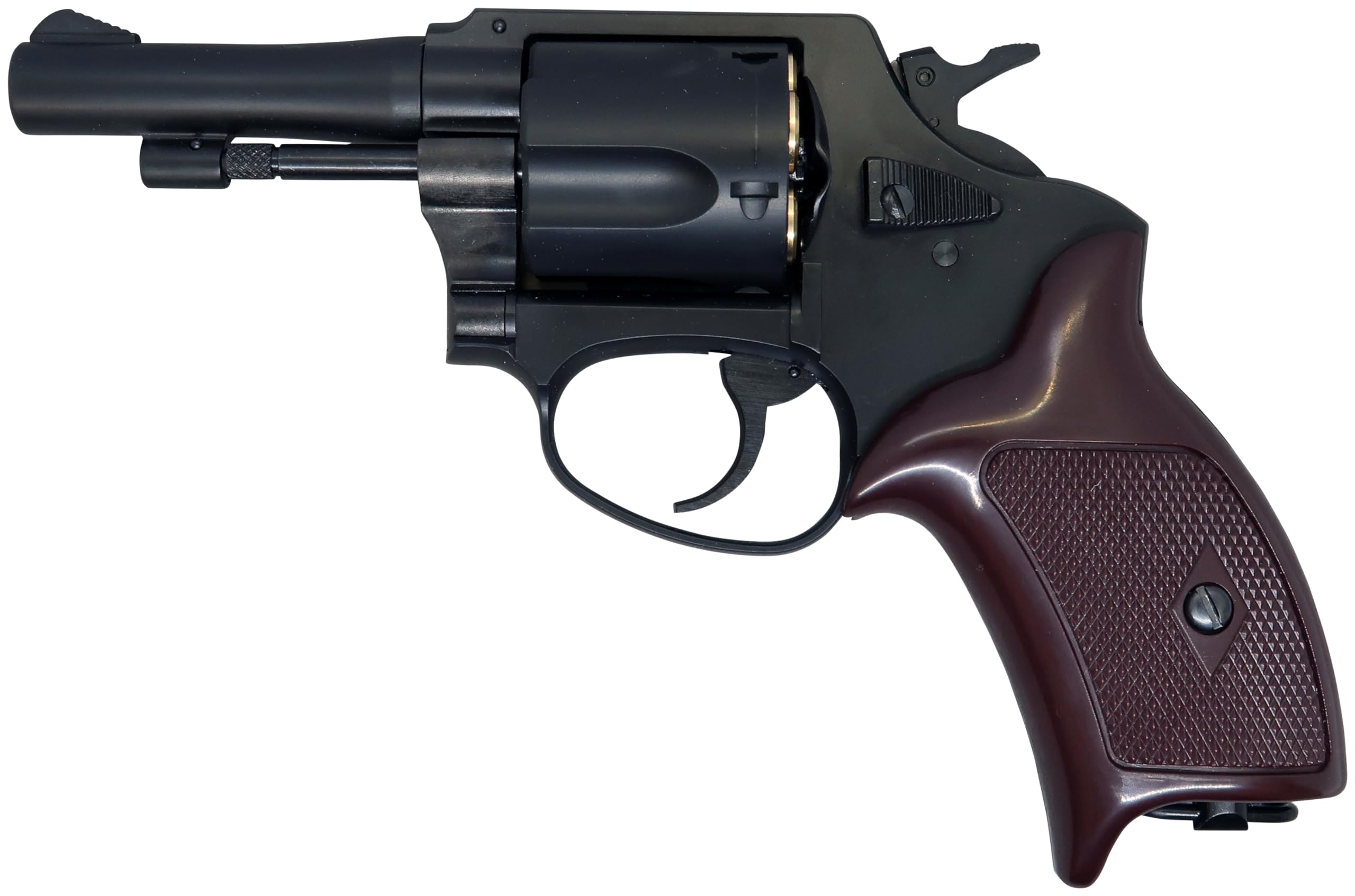 Amazon | マルシン ポリスリボルバー 77ミリ銃身 マットブラックABS 