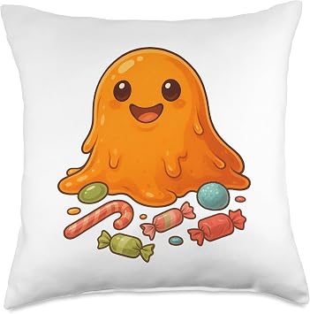 SCP-999 With Candy Cute Monster Design Throw Pillow