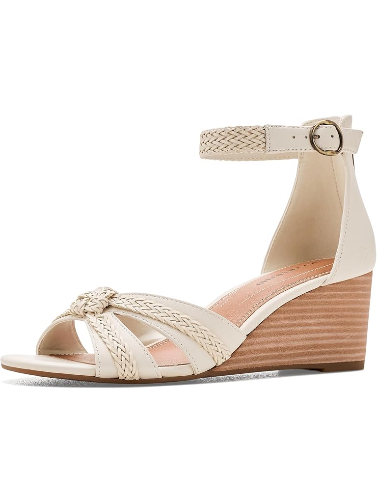 Beige Lucky Brand Jaelah Braided Wedge Sandal