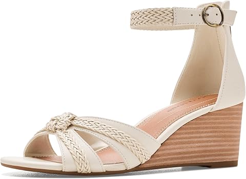 Женские сандалии Lucky Brand Jaelah Braided Wedge, цвет: Костяной