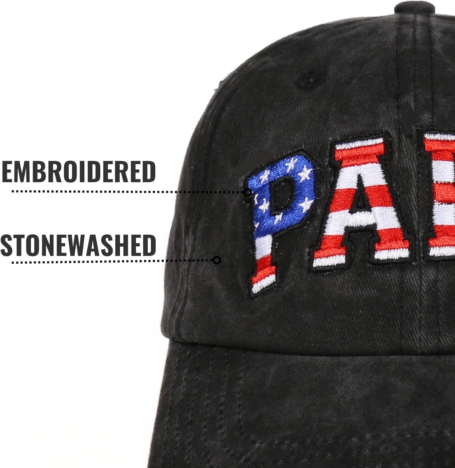 InnoBeta Papa Gifts Embroidered Cap, Funny Gifts for Men, Adjustable Hat Gifts Accessory for Birthday & Christmas Grey - Image 3