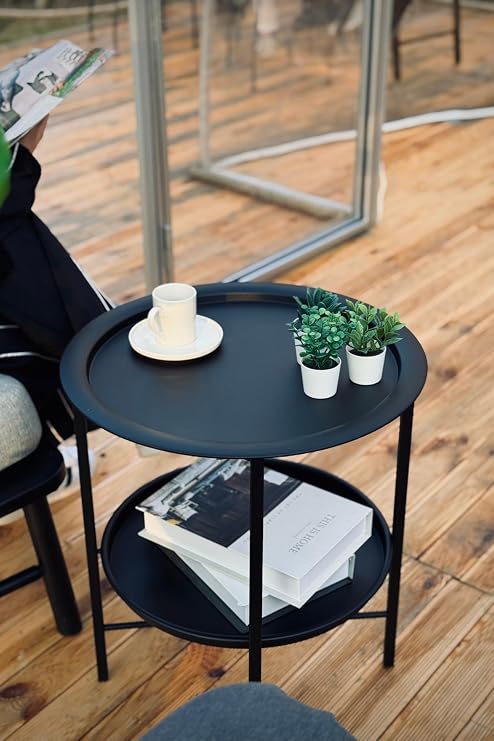 Folding Double Tray Coffee Table