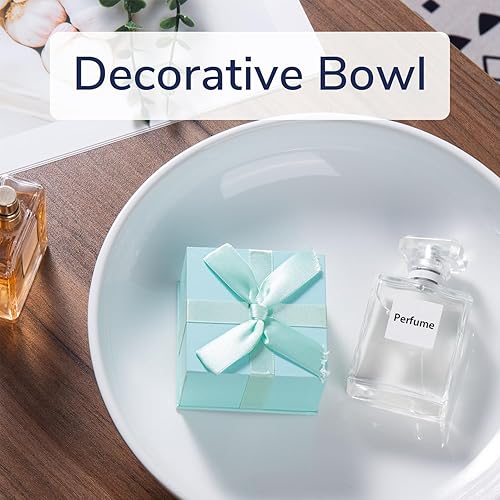 Miniatura 6 de Frutero de cerámica para encimera de cocina, cuenco decorativo grande de 10 pulgadas para decoración del hogar, cuenco de pedestal moderno con