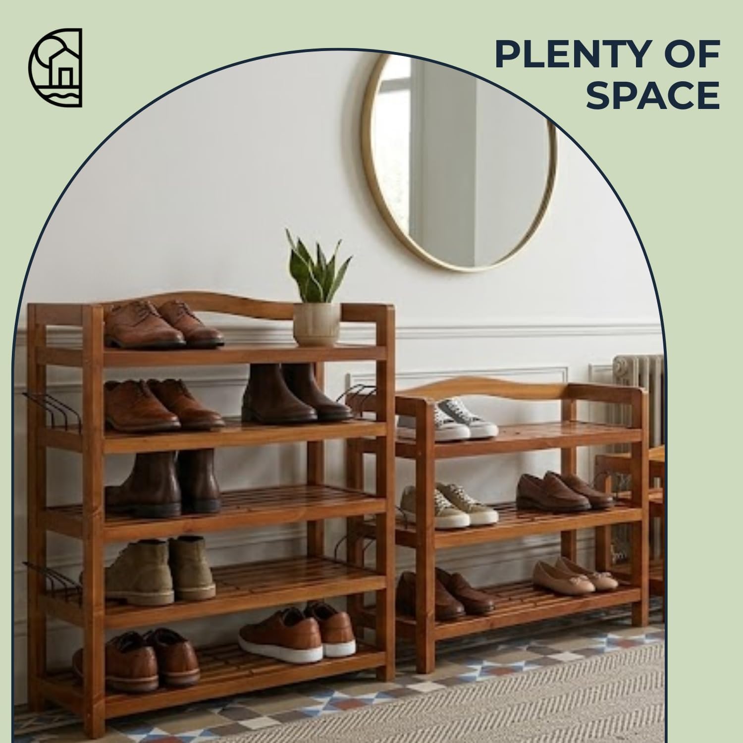Casaria® Zapatero 5 Baldas Estantería Organizador Zapatos 95x26x82cm Madera Acacia Certificado FSC® Entrada Pasillo