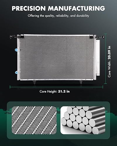 Miniatura 2 de SCITOO Aire acondicionado de condensador 3113 para L-exus para ES300 2002-2003 3.0L para ES330 2004-2006 3.3L, para Toyota para Camry 2002-2006 2.4L