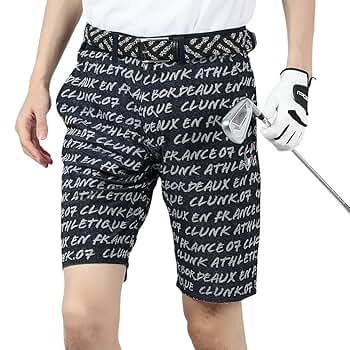 新品】CLUNK ハーフパンツ ゴルフウェア 軽量 通気性 ネイビー