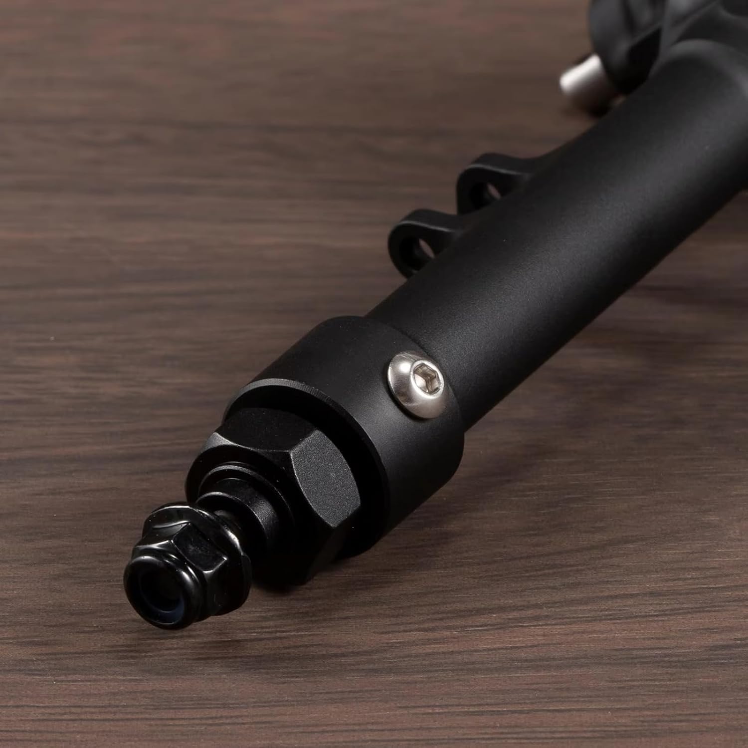 Machined Aluminum Straight Axle Set with SOA Servo Mount Black Silver Anodized for Axial SCX10 II VS4-10 1/10 RC Rock Crawler (Black Rear Axle)