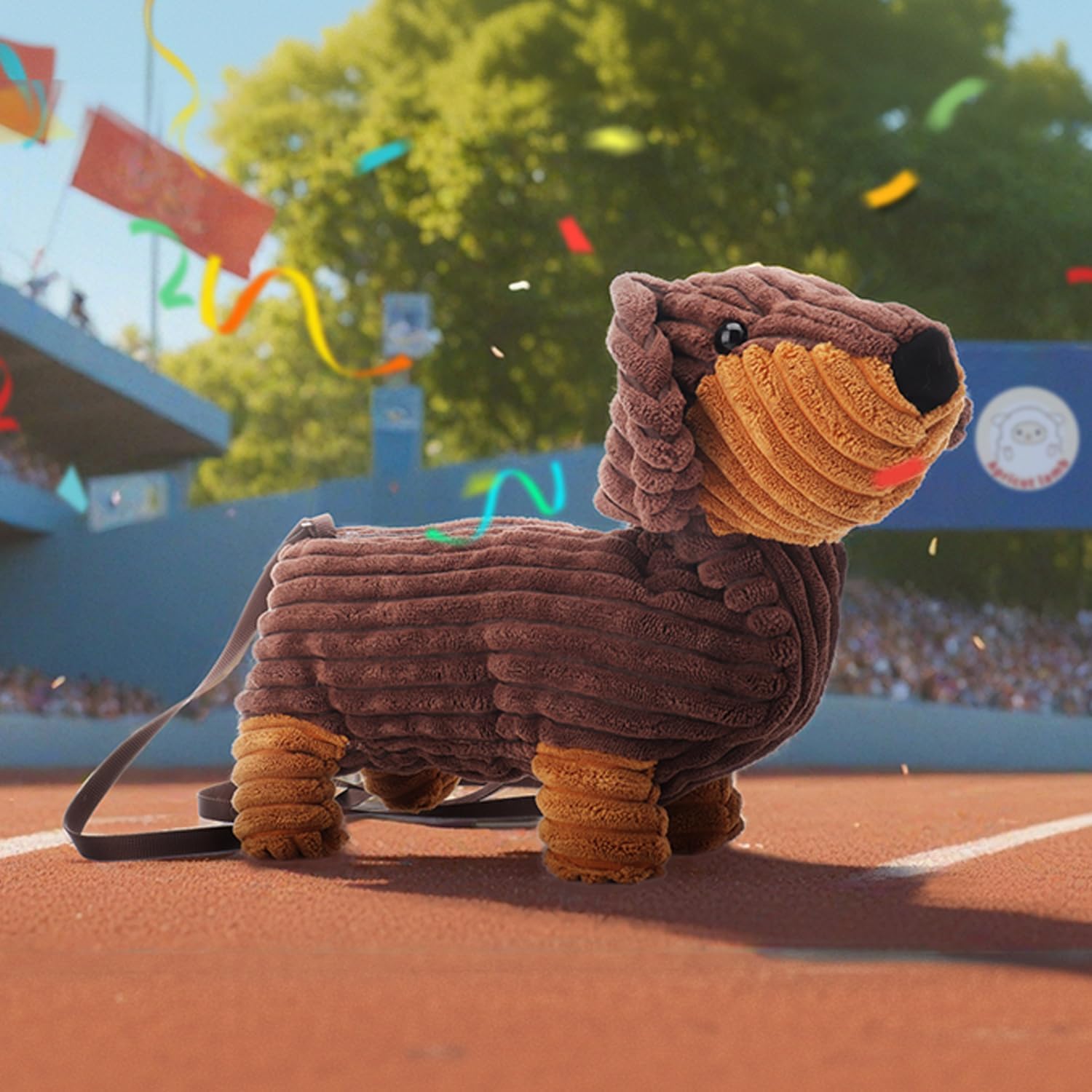 Apricot Lamb Dachshund Dog Animal Shoulder Bag - Image 3