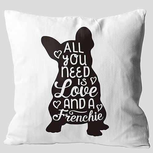 Fundas de almohada con purpurina It's Not Dog Hair It de bulldog francés, pintura de bulldog francés, regalos para amantes de los perros (Bulldog