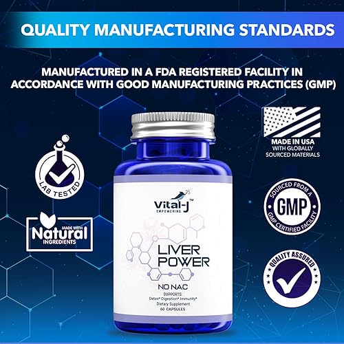 Miniatura 7 de Vital-J Empowering Suplemento de apoyo hepático, desintoxicación y reparación de limpieza hepática, con cardo de leche, zinc, remolacha y alcachofa,