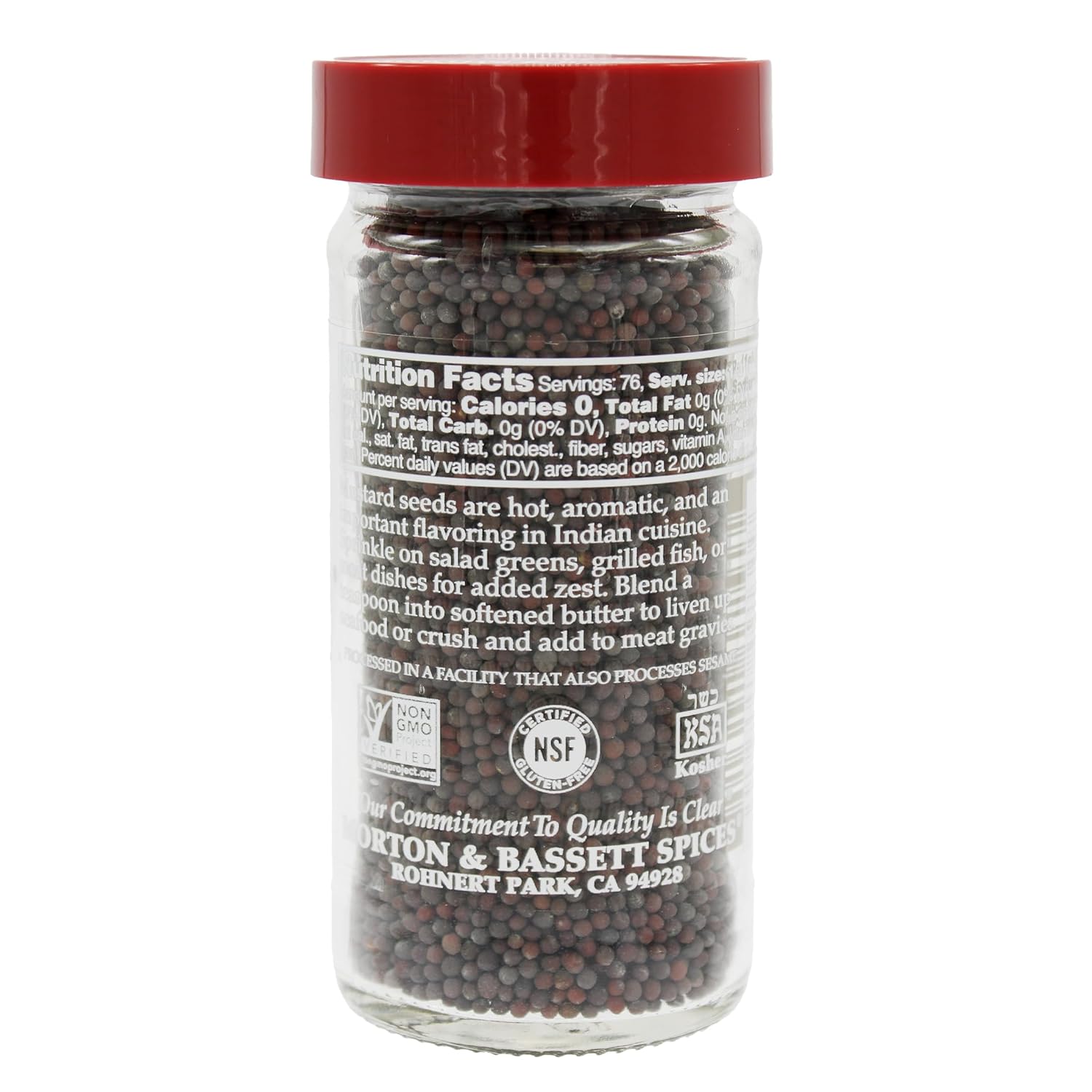 Morton & Bassett Brown Mustard Seed, 2.7 oz – Non-GMO, Salt-Free, Spicy and Pungent for Pickling, Sauces & Indian Dishes image 2