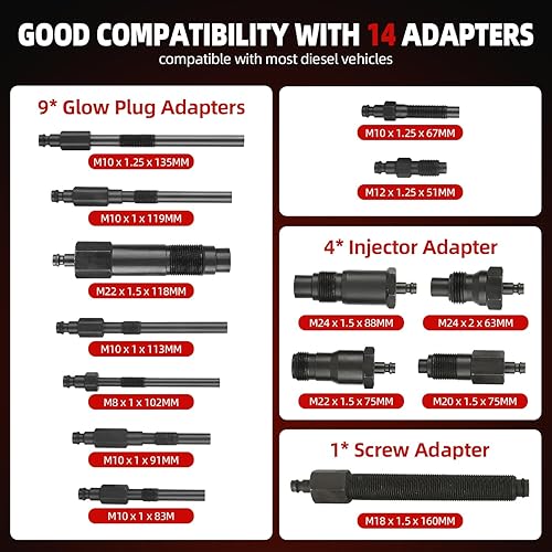 Miniatura 2 de 8milelake Probador de compresión de cilindro de motor diesel