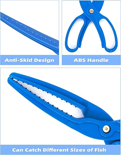 Miniatura 8 de Bluewing - Pinza de pesca de 9.85 pulgadas, 1 herramienta de control, controlador de abrazadera ligera, agarrador de peces antideslizante