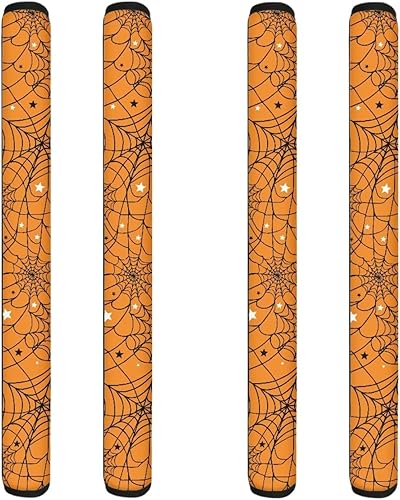 Miniatura 3 de Juego de 2 fundas para manija de puerta de refrigerador de tela de Halloween, decoración de electrodomésticos de cocina para nevera, horno,