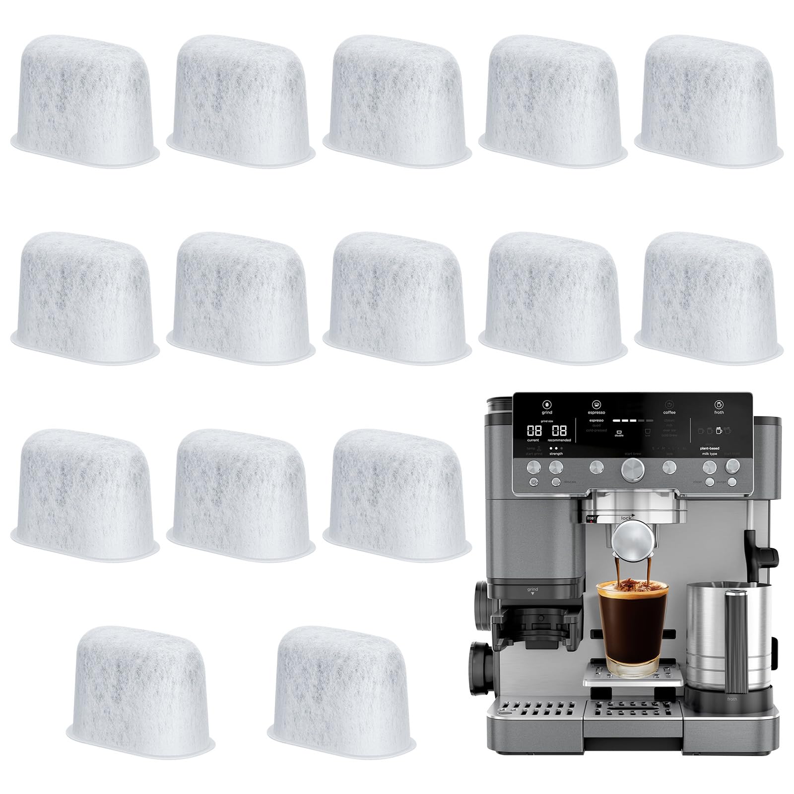 Wasserfiltereinsätze für Ninja Luxe Cafe Zubehör, 12 Stück