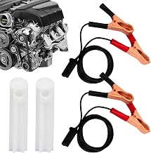 Injector Cleaning Kit,Flush Cleaner Adapter | Automotive Injector Flush Adapter with Test Lead for SUV Truck Preventive Care Vehicle Upkeep Engine Tuning Emission Testing Preparation Regular