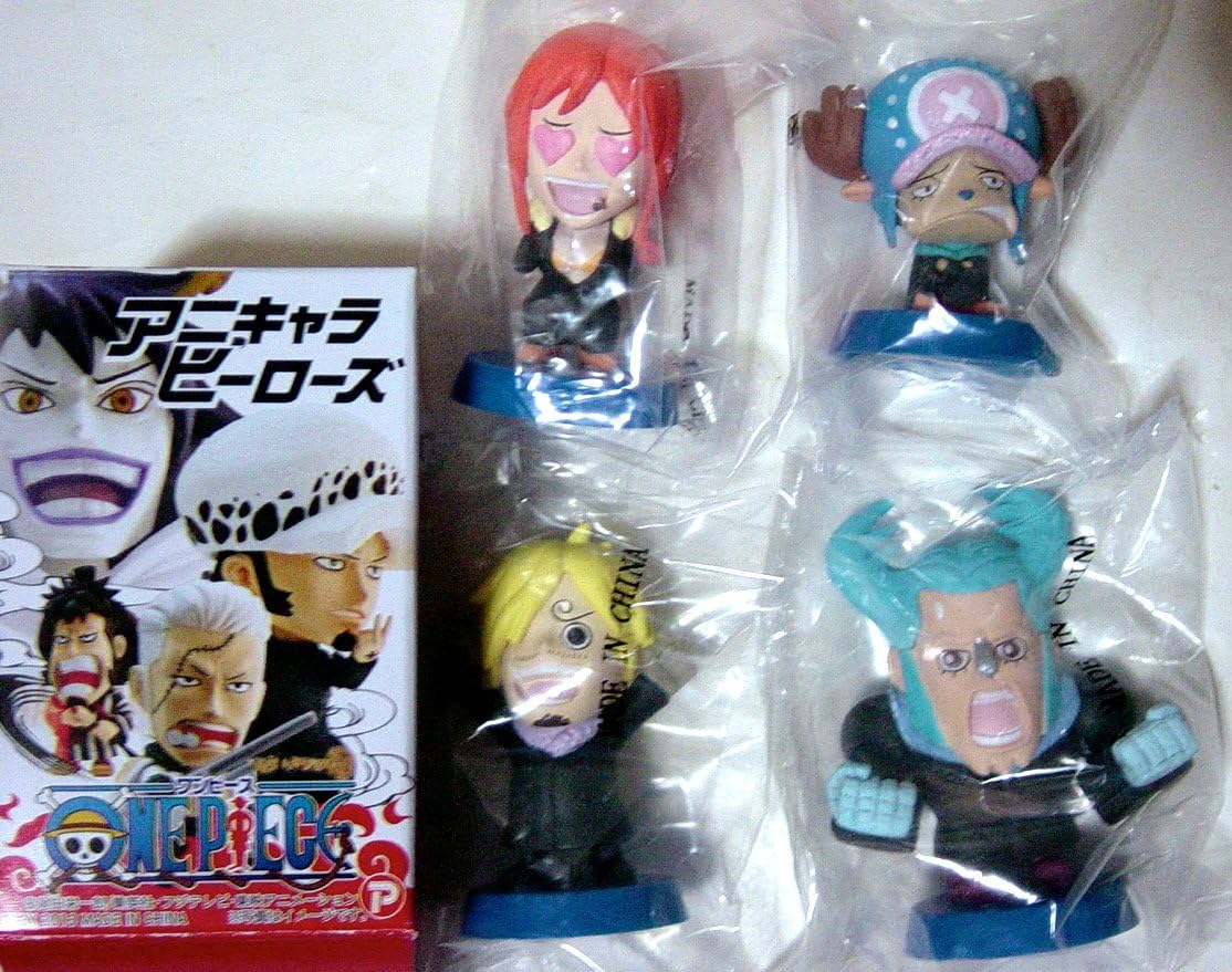 Amazon アニキャラヒーローズ ワンピース パンクハザード編 入れ替わり ナミ サンジ チョッパー フランキー 4種 フィギュア ドール 通販