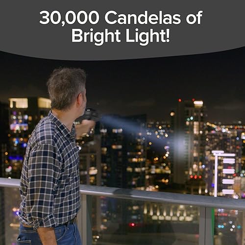 Miniatura 3 de Star Patrol Platinum Mega-Bright - Foco recargable como se ve en TV, linterna táctica, 10 modos, Turbo Boost hasta 100%, soporte integrado y