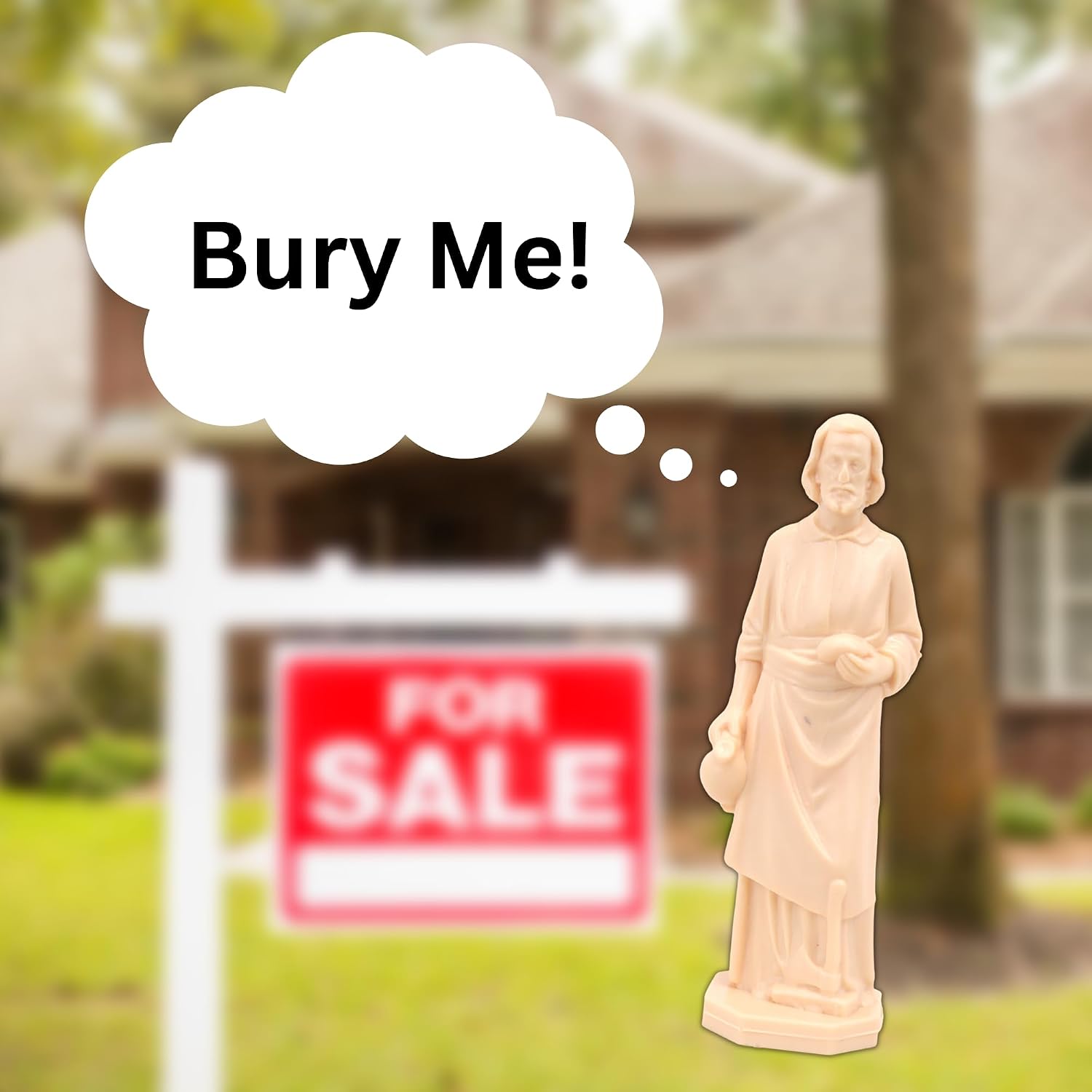 Needzo Saint Joseph Statue Home Seller Kit with Instructions and Token, 3.5 Inch Figurine image 3