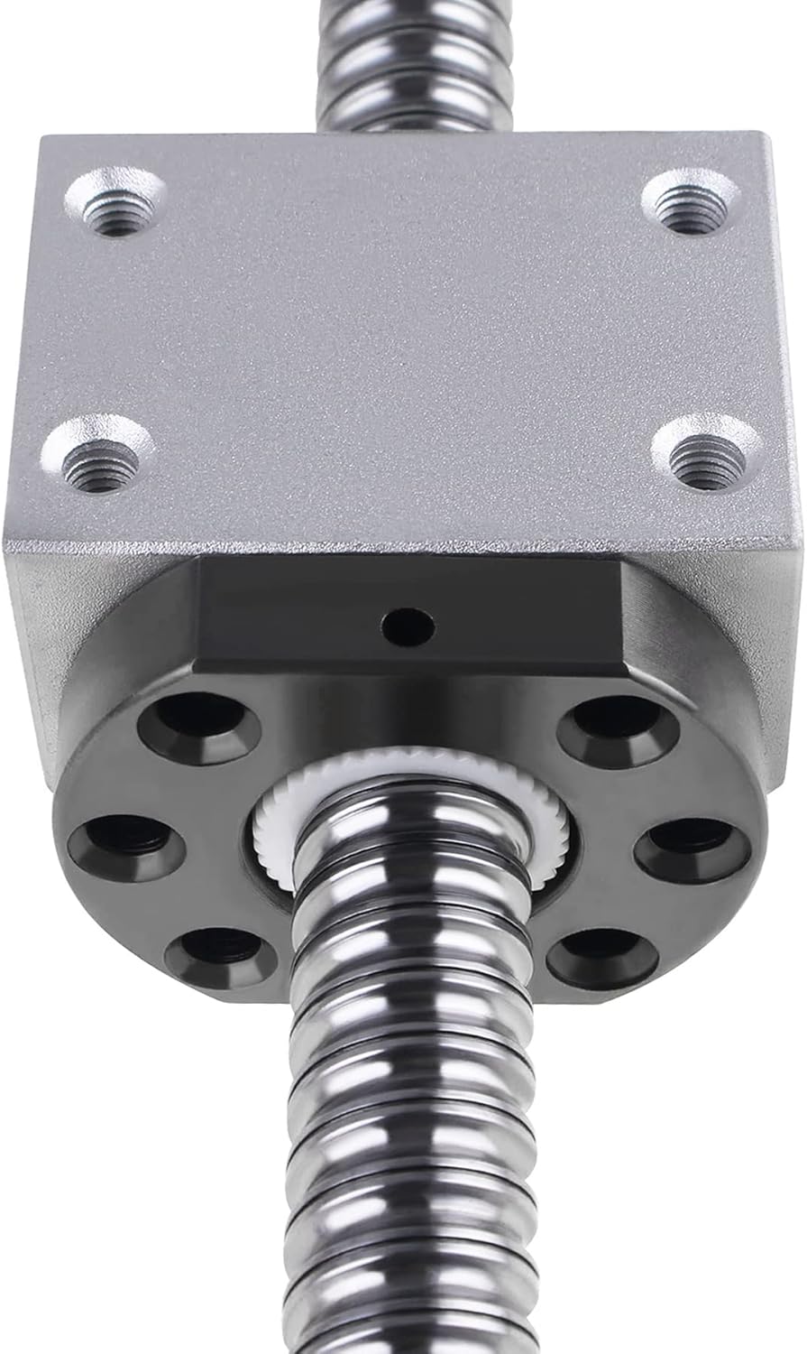 Ball Screw CNC Parts SFU1204-350mm BallScrews with A Ball Nut and End Machine + Handwheel nut BK10/BF10 End Support Bearing + 6.35x8mm Coupler for CNC Route Grinding Machine