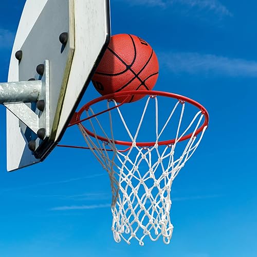 Miniatura 7 de Red de Baloncesto para Exteriores, (7.16 oz) 12 Bucles Red de Baloncesto Profesional de Servicio Pesado de Repuesto, Resistente a Todo Clima Anti