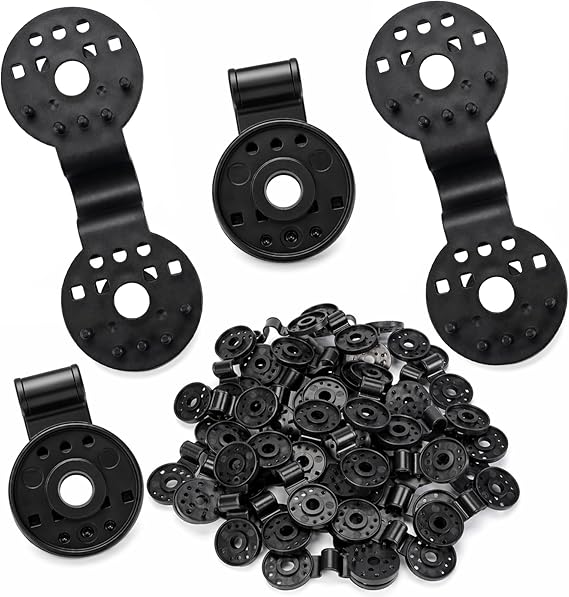Svepndic black plastic shade cloth clips in a 40 piece pack