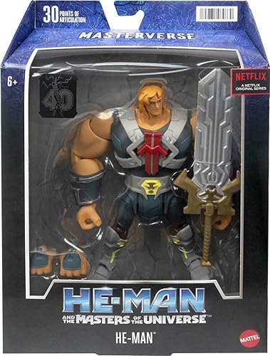 Miniatura 6 de Masters of the Universe Masterverse - Figura de acción animada de He-Man con accesorios, MOTU de 7 pulgadas, regalo coleccionable