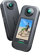 Vista 16 de AKASO 360 Weatherproof 360° Cámara de acción Creator Combo - Vídeo 360 de 5.7K con sensores de 1/2 pulgada 48 MP, foto 360 de 72 MP