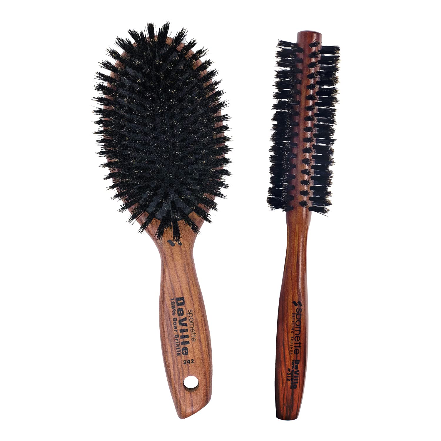 Amazon.com : Spornette Deville Cushion Oval Boar Brush Bundle with