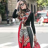 Vista 159 de DANA XU Manta de pashmina extragrande 100% de lana merina, bufanda de viaje, bufanda de cachemira para mujer, otoño e invierno, chal de gran