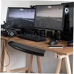 Keyboard Slide Bracket Under Desk Tray for Typing Desk Extender Keyboard Mount System