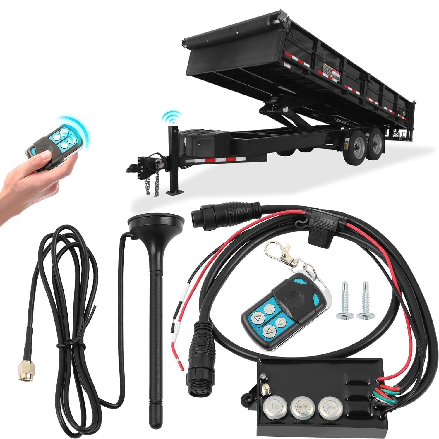 Orceed Wireless Dump Trailer Remote Control Kit, Fit for KTl Hydraulic Pumps, OE KWR-003, KWR003