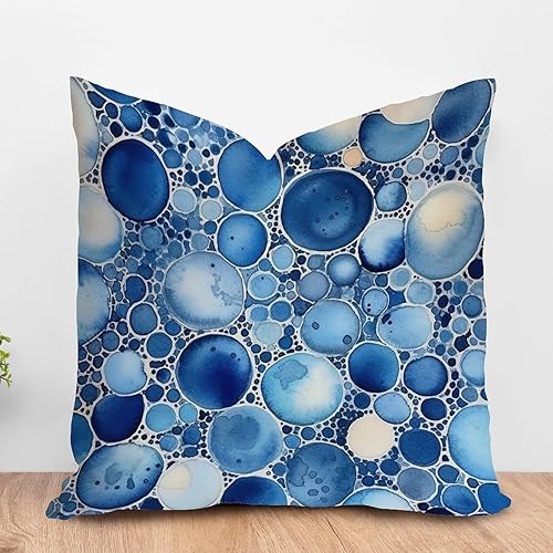 Vista 53 de ArogGeld Funda de cojín de chinoiserie japonesa chinoiserie asiática, fundas de almohada de pagoda azul asiática, funda de almohada oriental de A-1