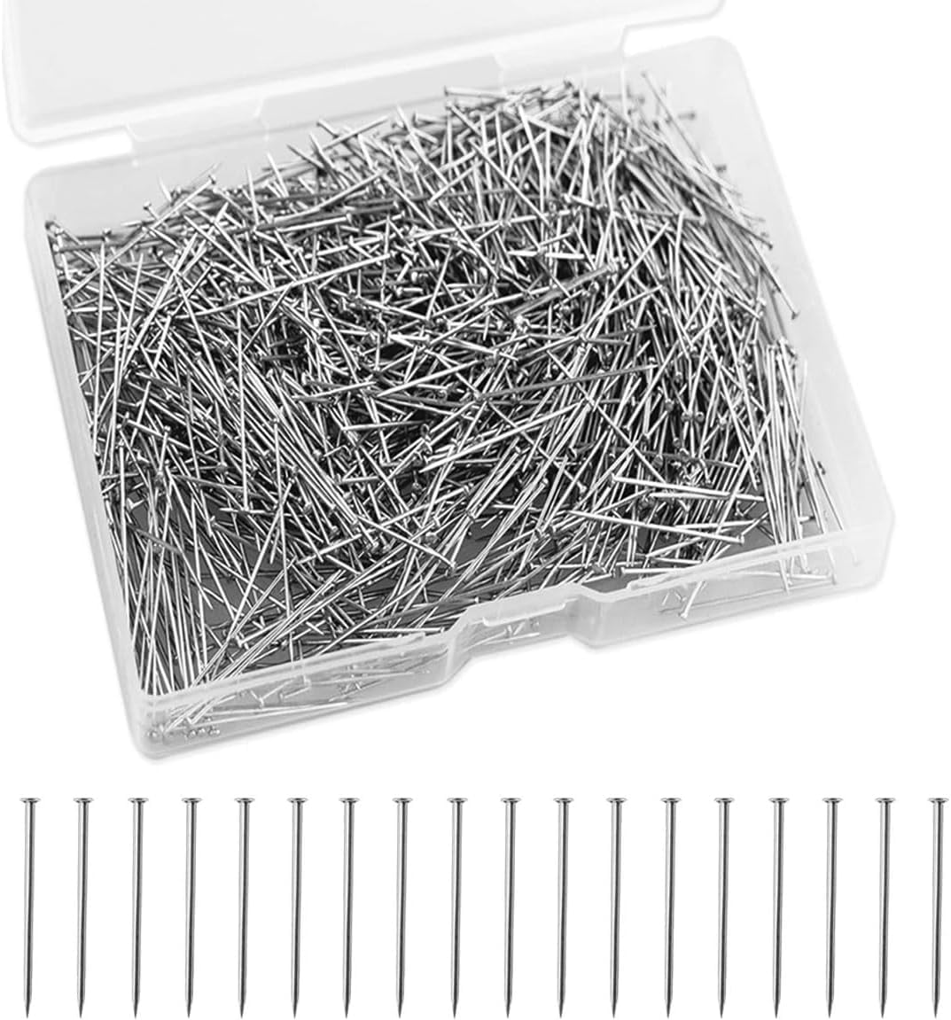 Amazon.co.jp: 虫ピン 26mm×0.6mm 304ステンレス製 極細平頭画鋲 細