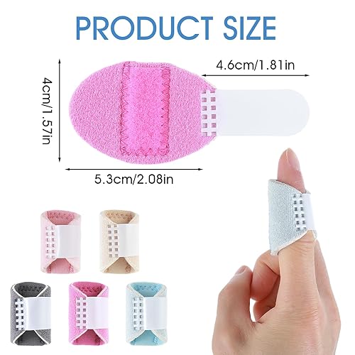 Miniatura 7 de DIVINA VITAE Férulas de dedo gatillo, 5 unidades de soporte para dedo pulgar para gatillo dedo nudillos inmovilización alivio del dolor soporte de