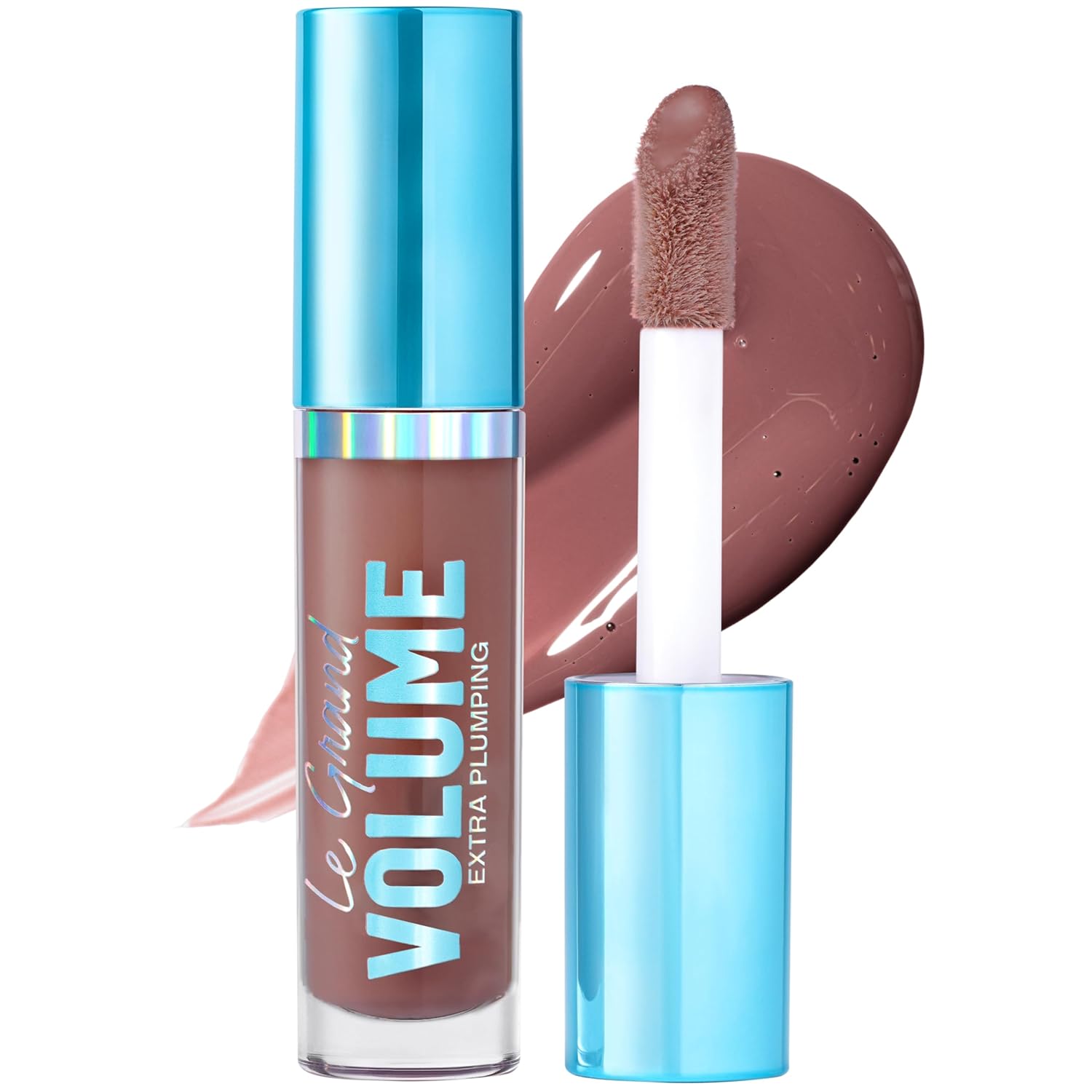 Vivienne Sabó Le Grand Volume Plumping Lip Gloss – Hyaluronic Acid Moisturizing Lip Gel, Cayenne Pepper + Menthol Cooling Tingle, High-Shine Non-Sticky Finish, Cruelty-Free, Shade Affogato, 3 ml