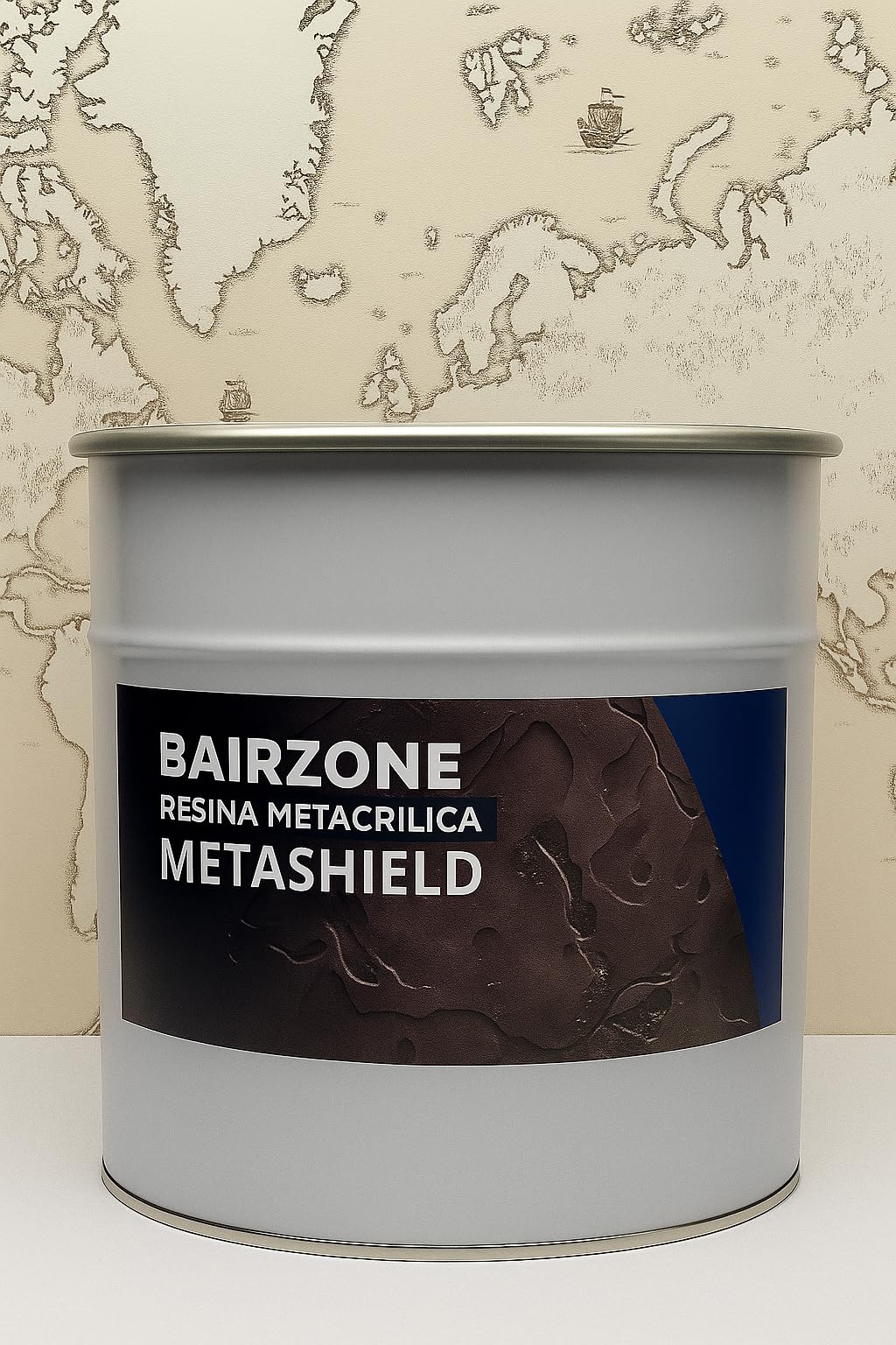 resina metacrilica trasparente BAIRZONE METASHIELD 5 LT 100 mq per cemento stampato. Protezione e lucentezza super effetto bagnato per pavimenti interni ed esterni!