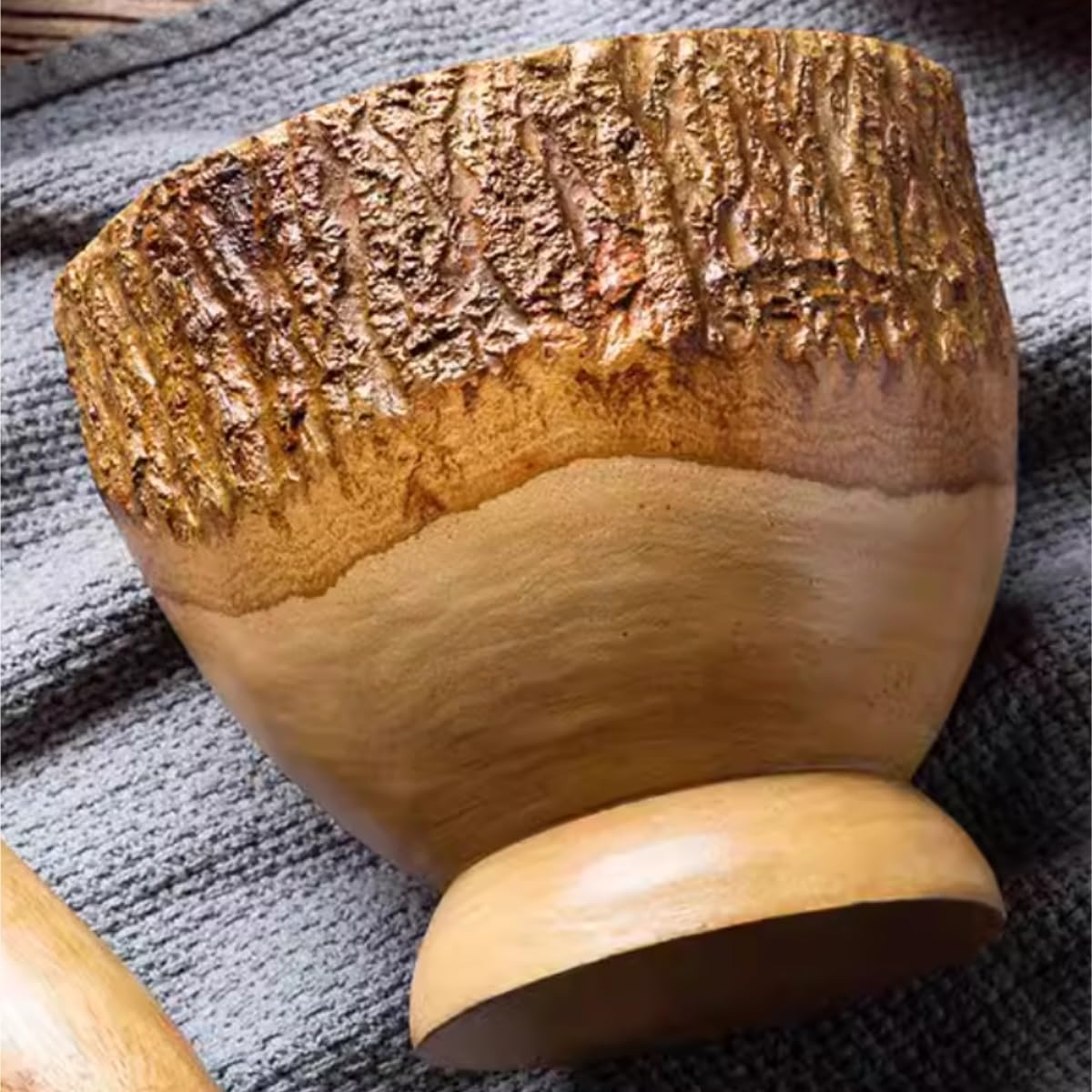 Moździerz i Tłuczek Zestaw Drewniany Tłuczek Do Czosnku Moździerz Ręczny Artefakt Do Pasty Czosnkowej Młynek Domowy Tłuczek Miska Guacamole
