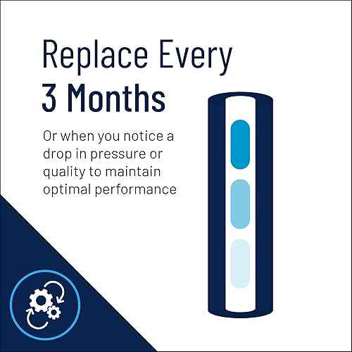 Miniatura 4 de Pentair OMNIFilter GAC1 - Filtro de agua de carbono, 10 pulgadas, cartucho de repuesto de carbón activado granular para debajo del fregadero, 10 x