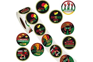 500PCS Juneteenth Party Stickers